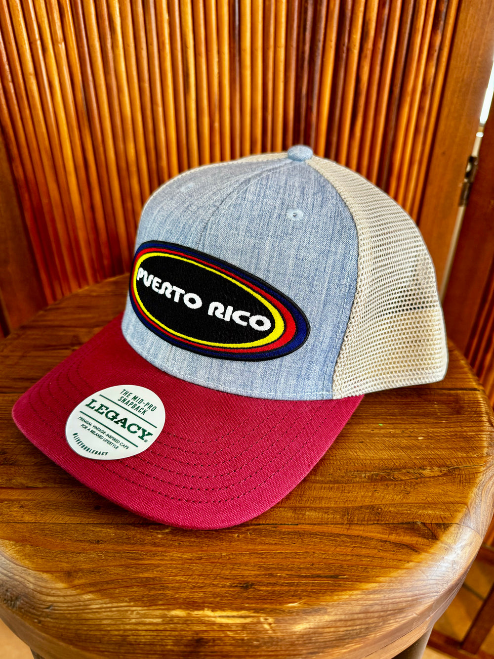 Puerto Rico Retro Oval Cap