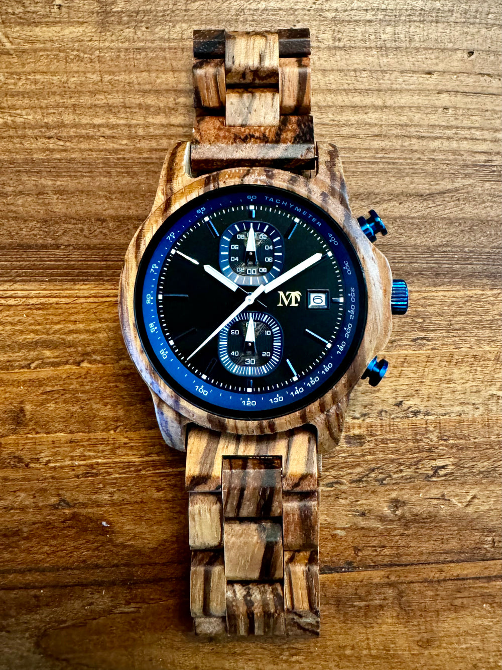 10th of Second Chronograph Wood Watch